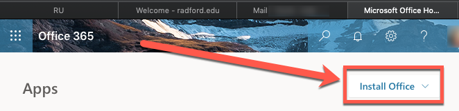 image of Install Office link