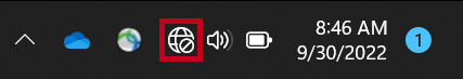 Wifi settings highlighted