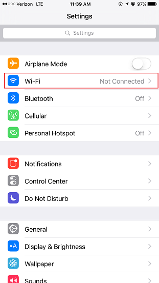 Tap Wi-Fi