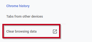 Clear Browsing Data